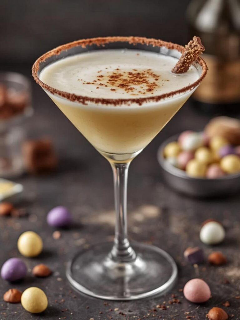Cadbury Mini Egg Martini drink