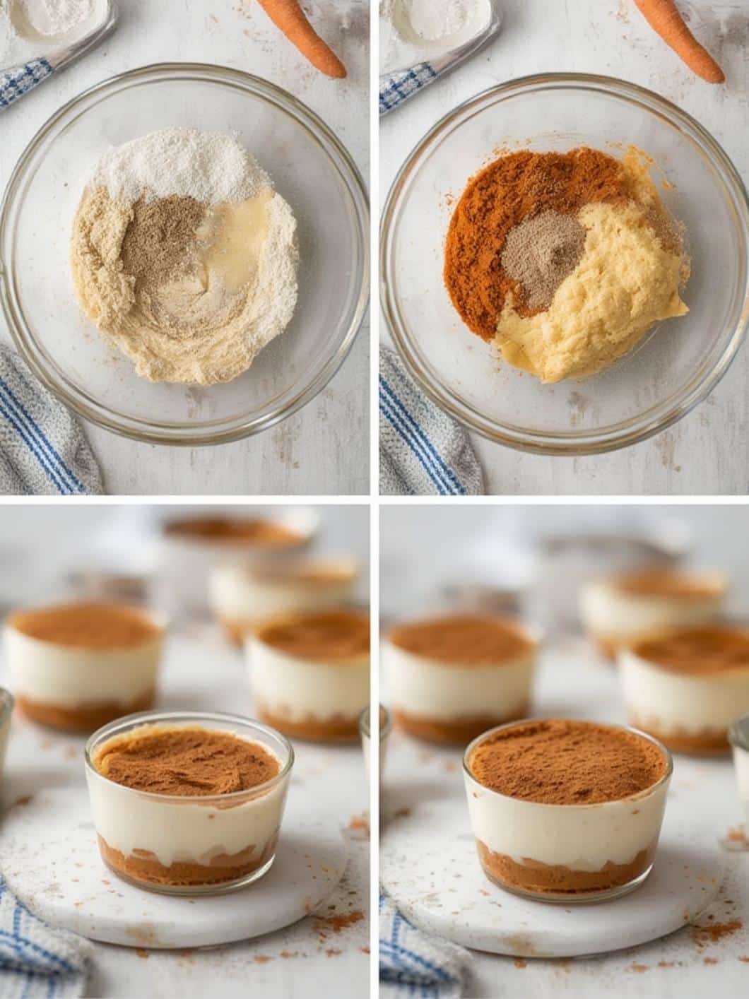 Carrot Patch Tiramisu Cups step by step instructions