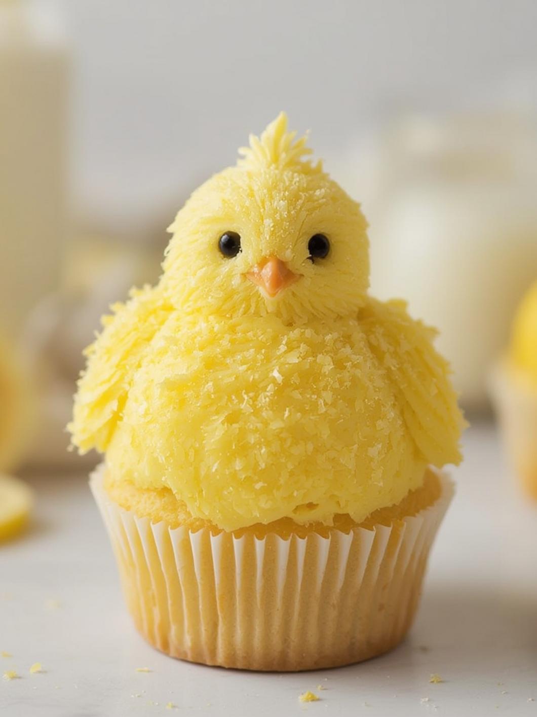 Chubby Chick Lemon Cupcakes final preparation