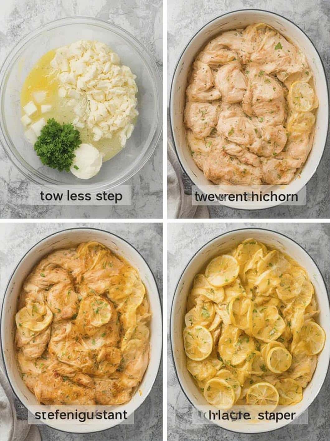 Cowboy Butter Lemon Bowtie Chicken step by step instructions