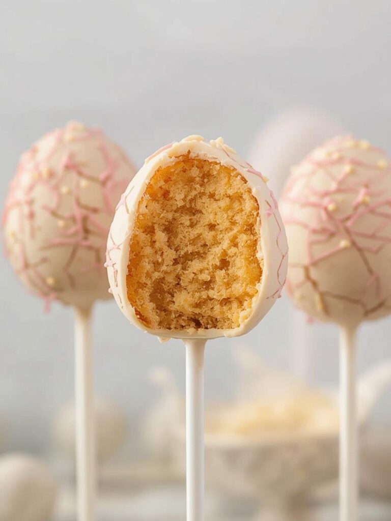Cracked Easter Egg Cake Pops