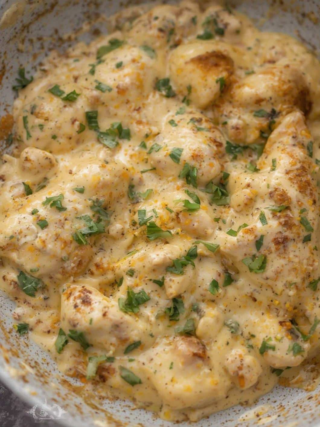 Creamy Ranch Chicken final preparation