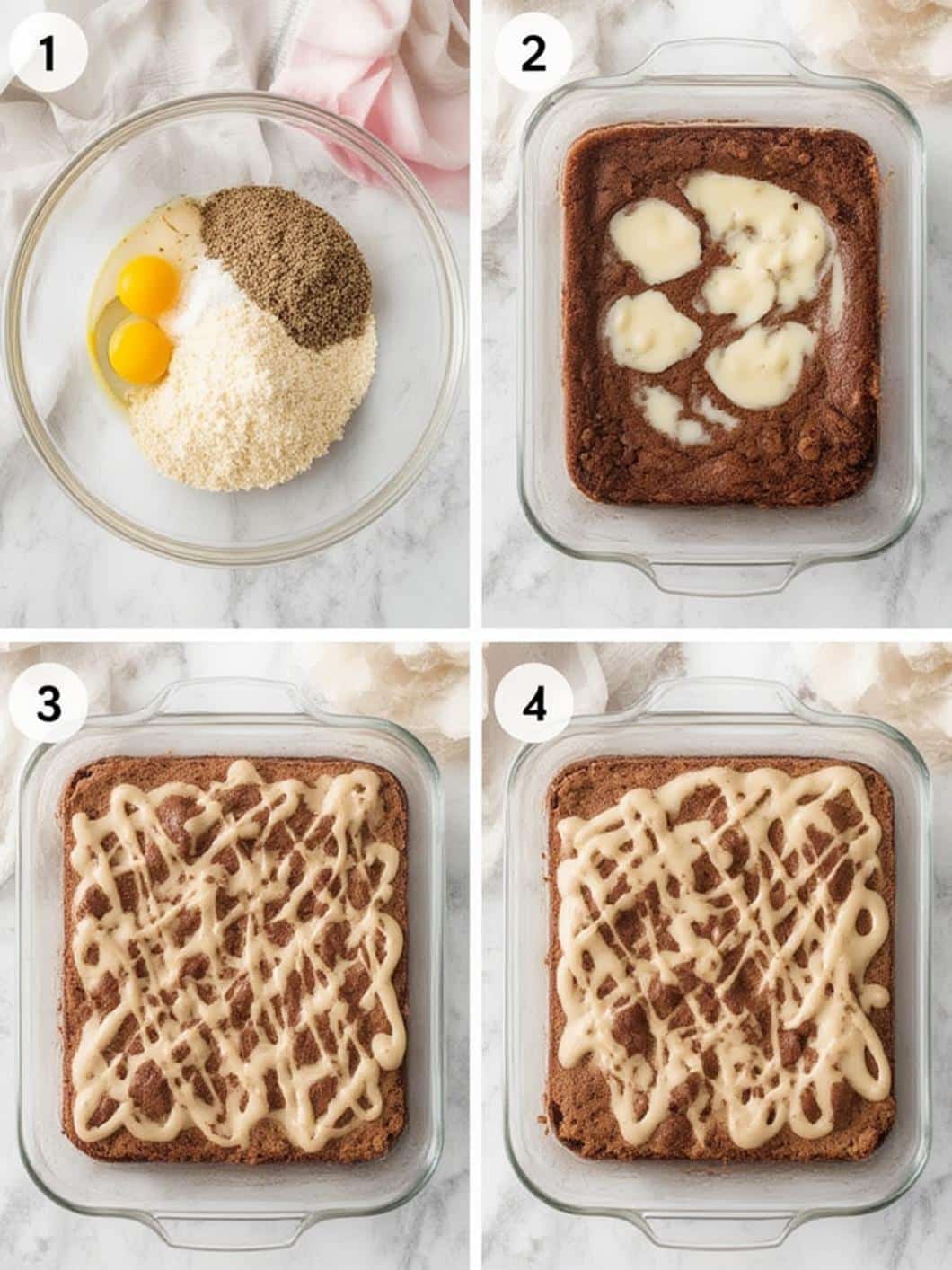 Easter Egg Brownie Bites with Drizzled Icing step by step instructions