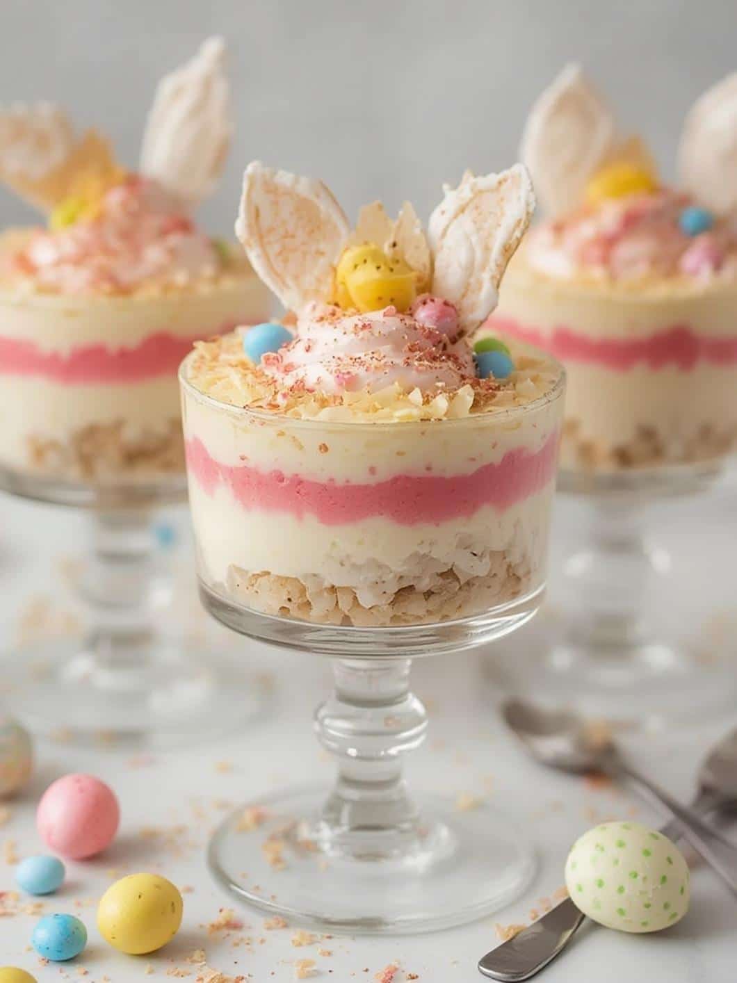 Easter Egg Rice Pudding Parfaits final preparation