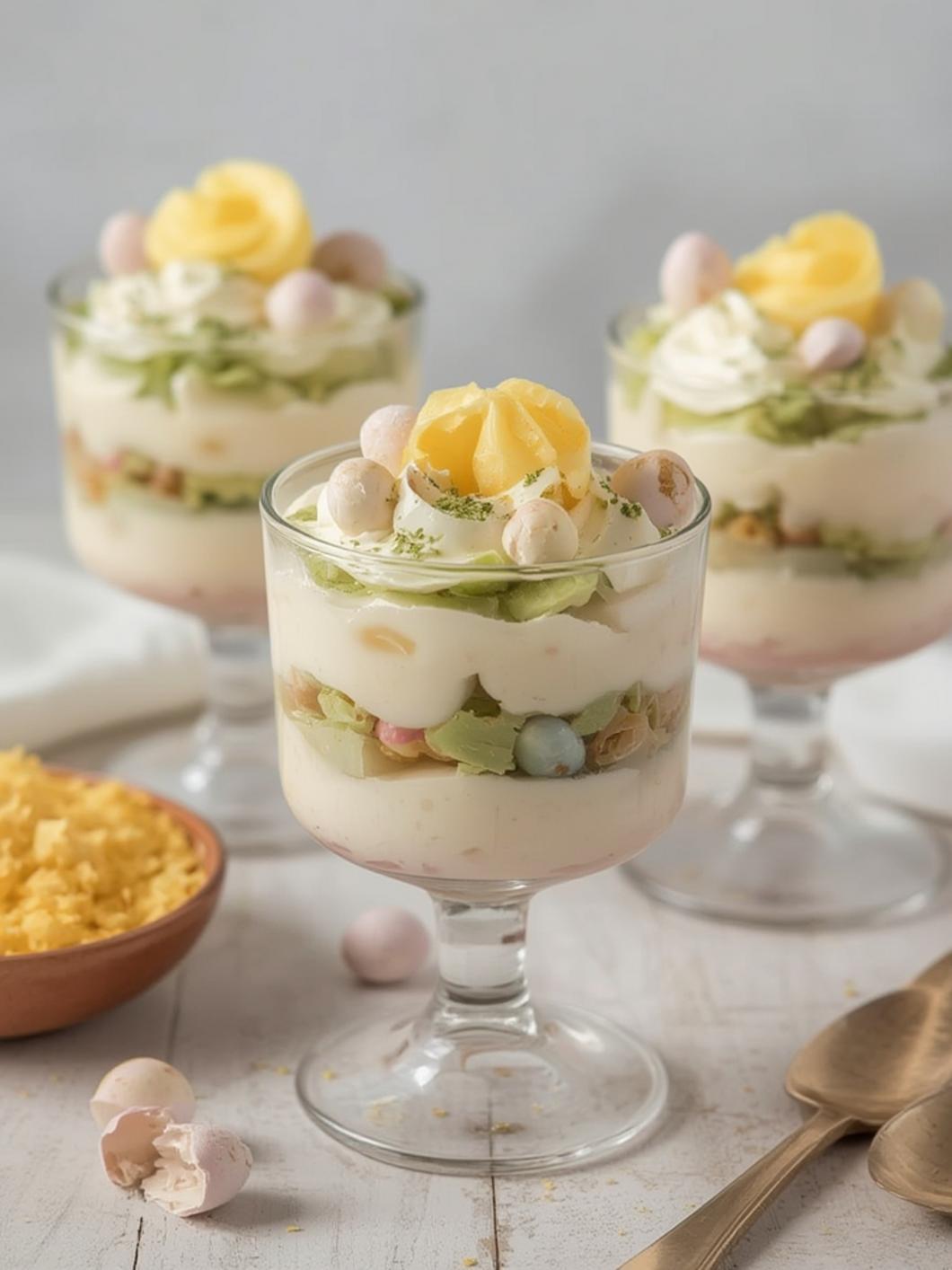 Easter Egg Rice Pudding Parfaits