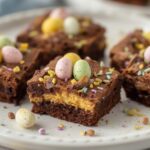 Easter deviled brownies