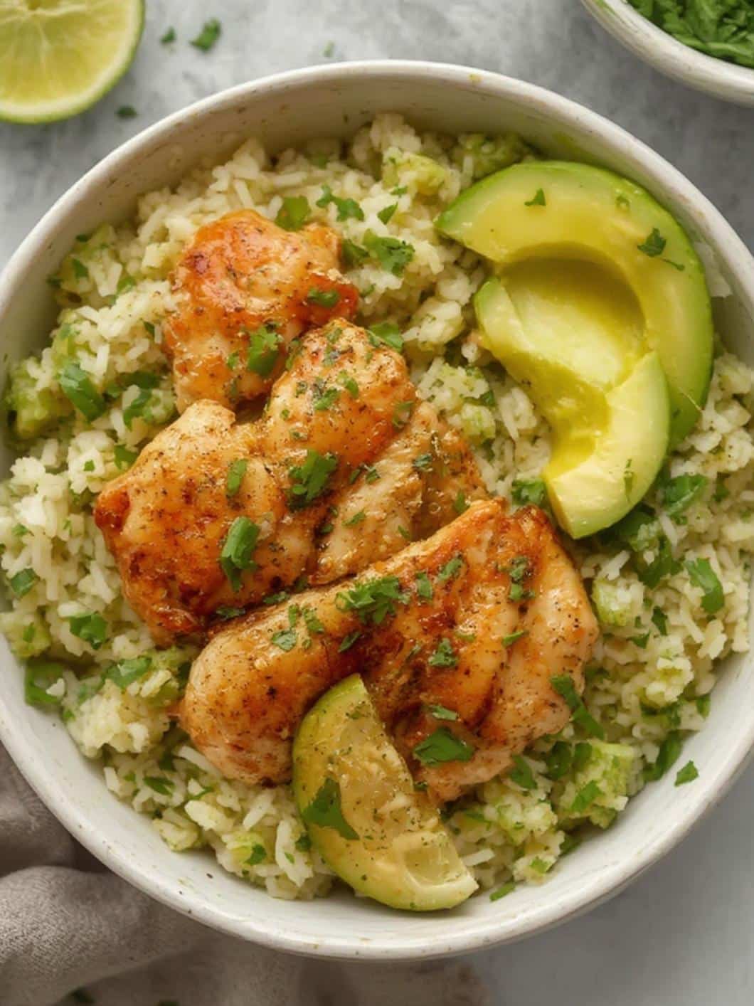 Honey Lime Chicken & Avocado Rice