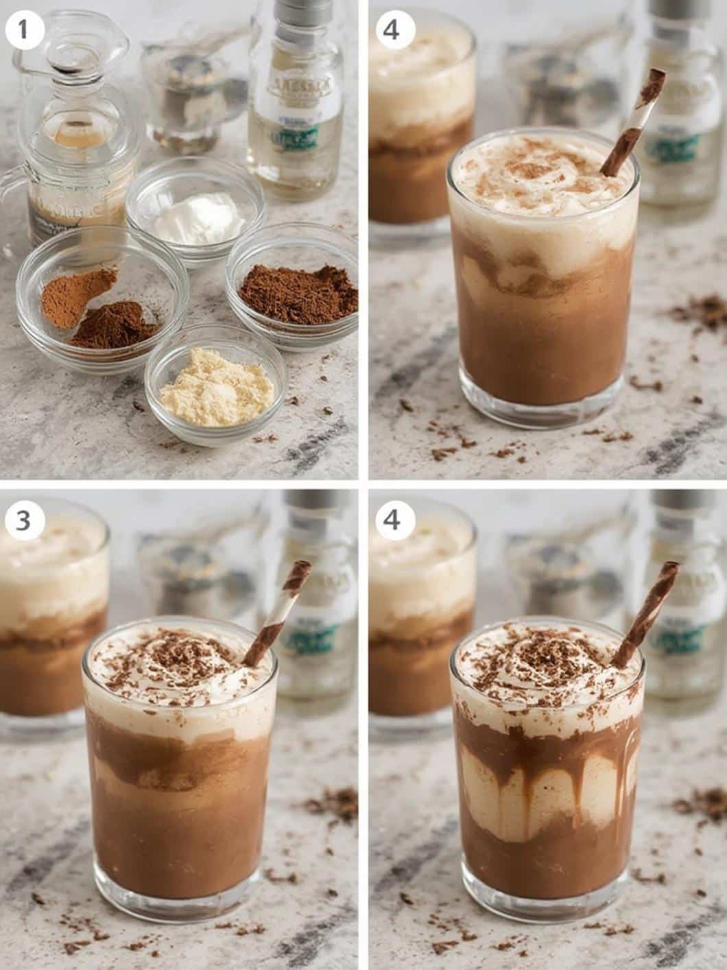 Mocha Tequila Twist drink step by step instructions