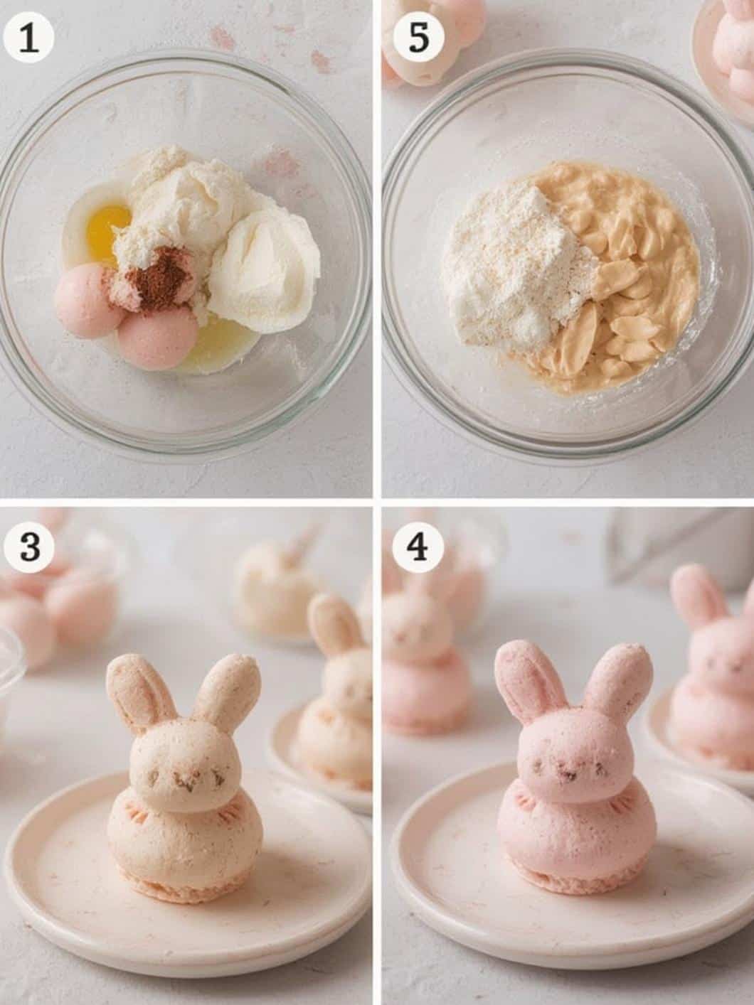 Pastel Bunny Macarons step by step instructions