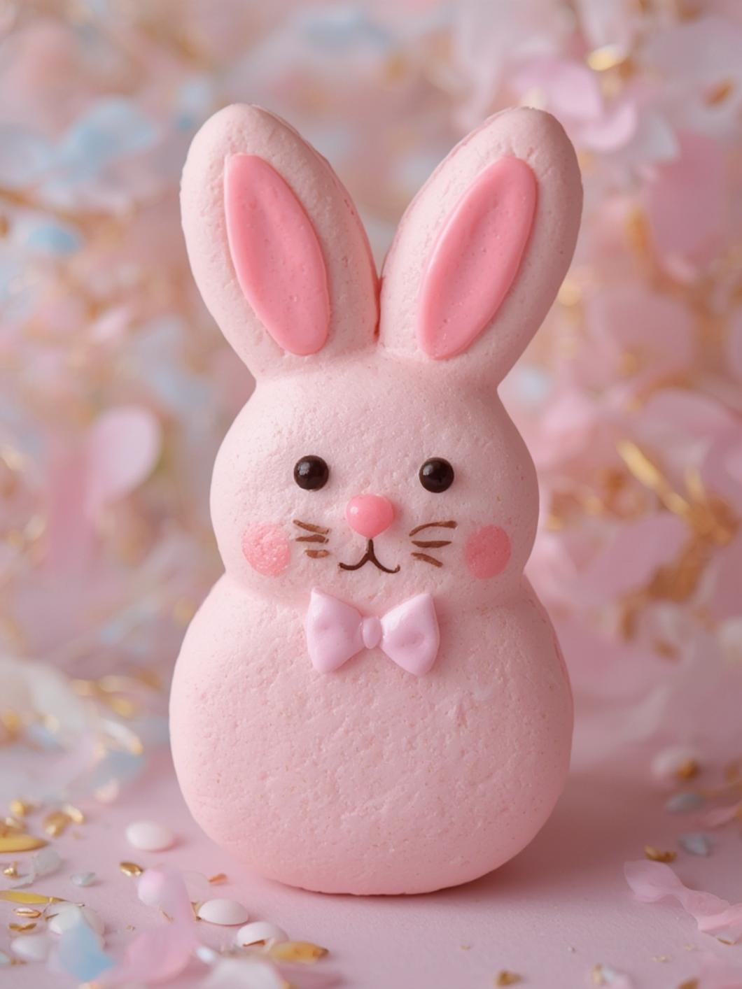 Pastel Bunny Macarons final preparation