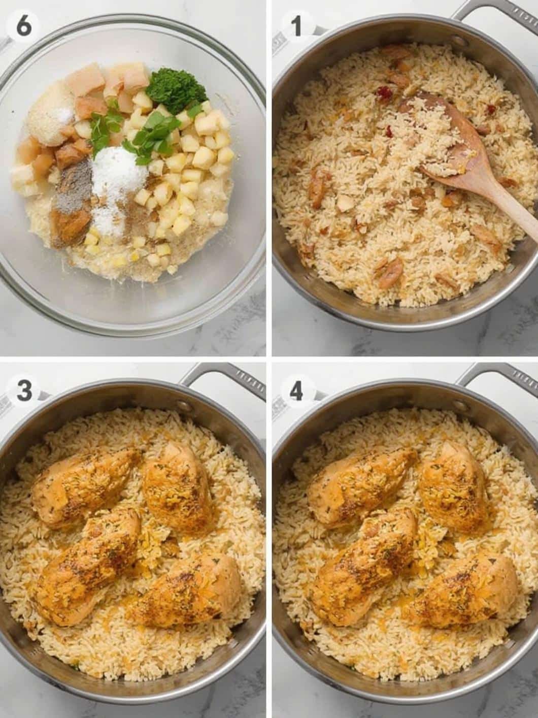 Pineapple Chicken and Rice step by step instructions