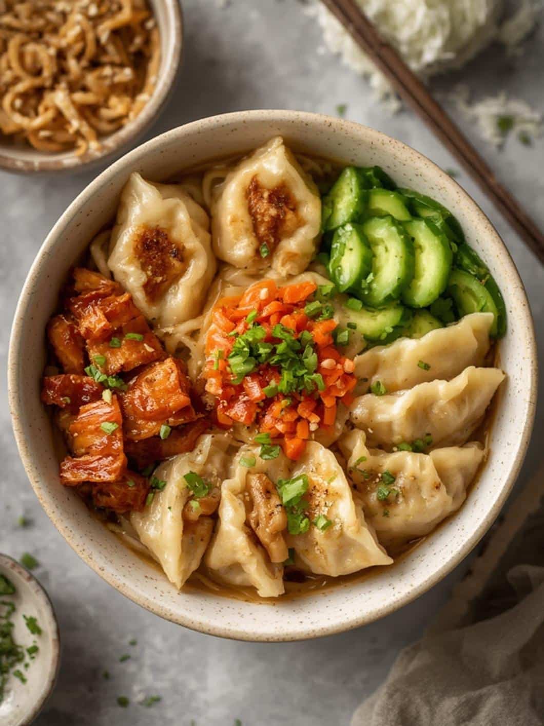 Potsticker Noodle Bowls