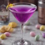 Purple Easter Martini drink