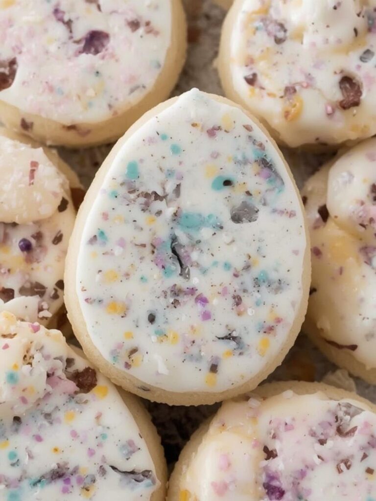 Speckled Easter Egg Sugar Cookies