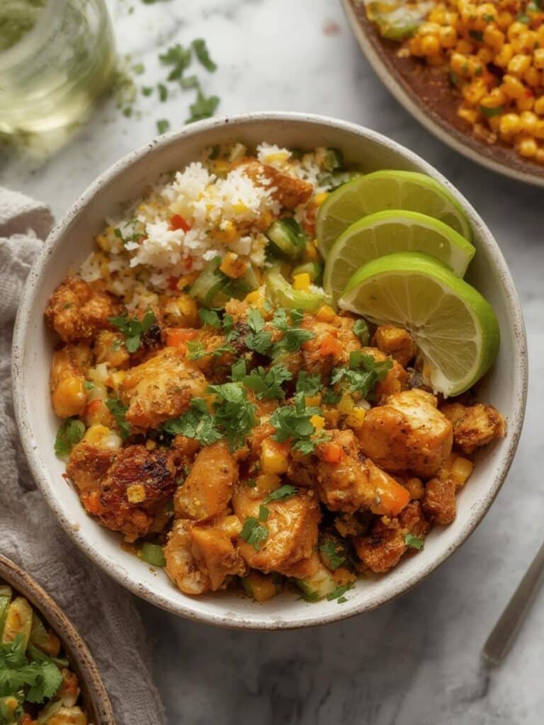 Street Corn Chicken Bowl