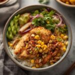 Street Corn Chicken Rice Bowl